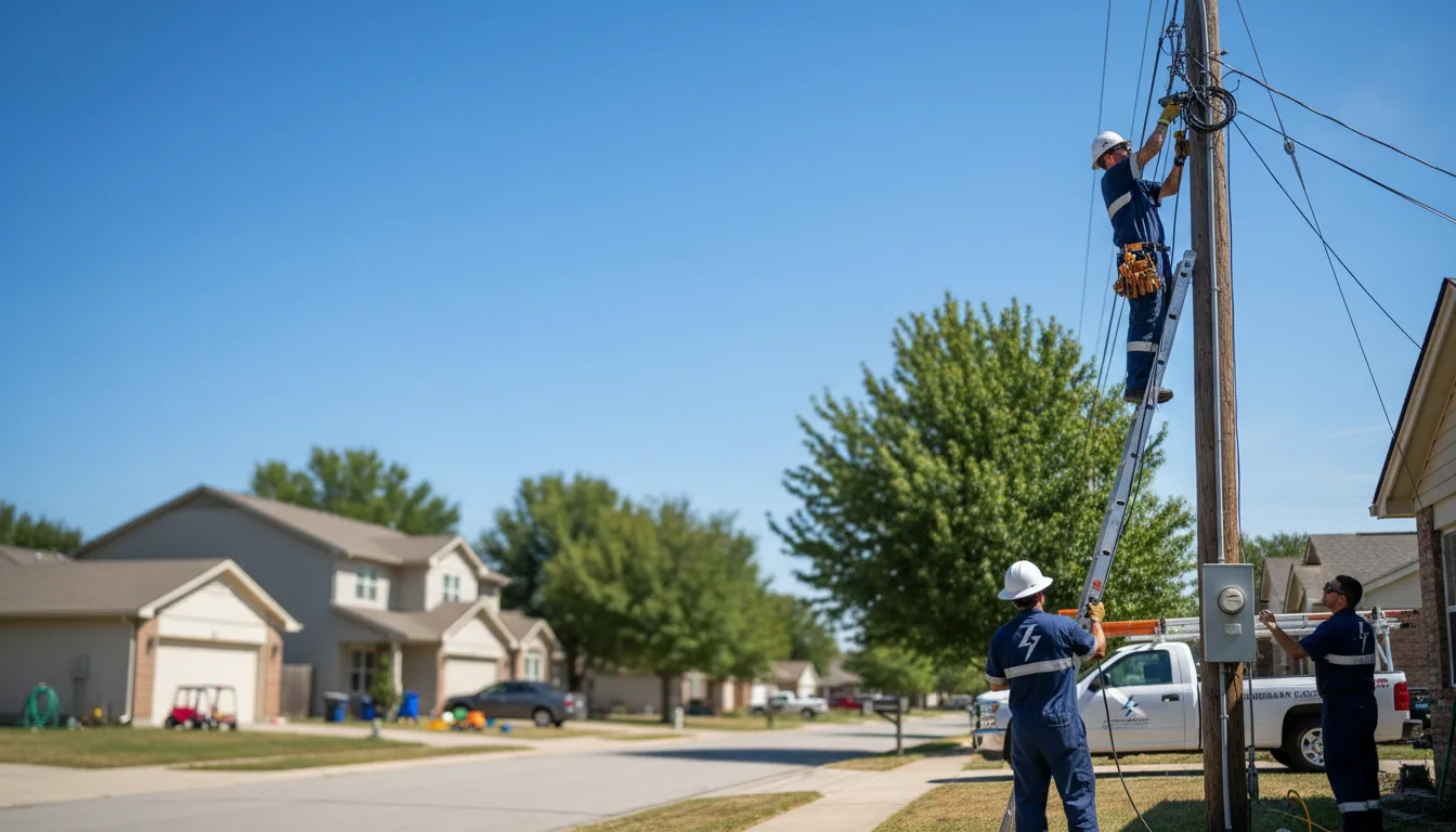 Residential electrician providing installation services in Cornish, UT